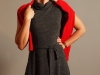 Recession Handsewn Snap Neck Dres