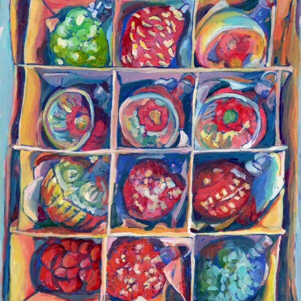 NineVintageGlassOrnaments